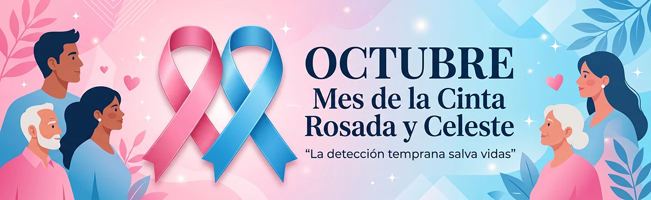 Octubre - Mes de la cinta rosada y celeste