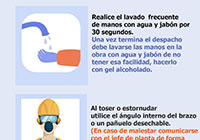 Protocolo COVID-19 para operador de mezcladora y conductores en general